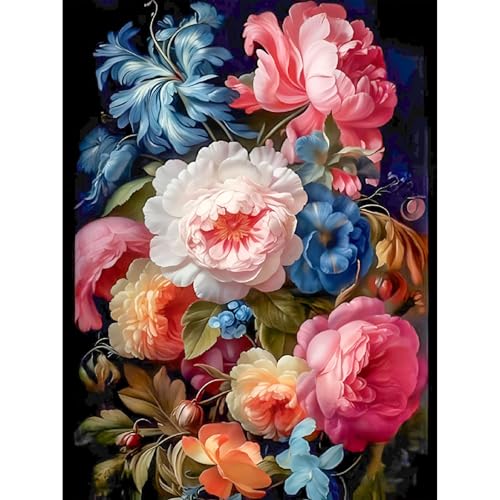 Diamond Painting Blume-5D Diamond Painting Erwachsene,Blumen Diamond Painting Bilder für Home Wand Dekor(30x40cm) von Viart