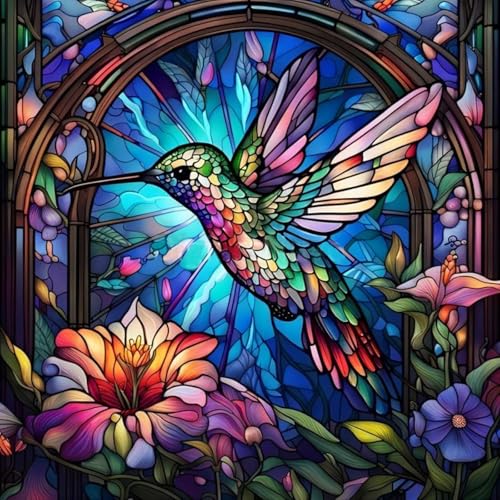 Diamond Painting Kolibri-5D Diamond Painting Erwachsene Kolibri,Tier Diamond Painting Bilder für Home Wand Dekor(Kolibri,30x30cm) von Viart