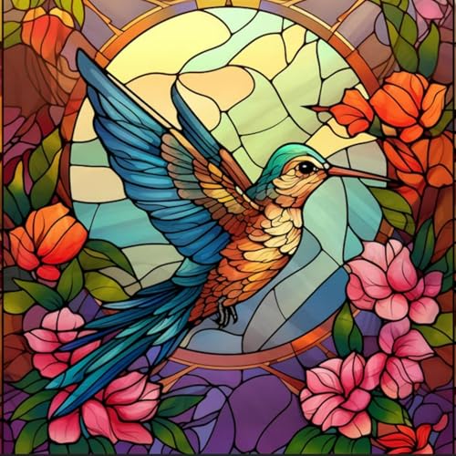 Diamond Painting Kolibri-5D Diamond Painting Erwachsene Kolibri,Tier Diamond Painting Bilder für Home Wand Dekor(Kolibri,30x30cm) von Viart