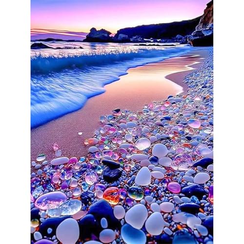 Diamond Painting Landschaft-5D Diamond Painting Erwachsene,Strand Diamond Painting Bilder für Home Wand Dekor(30x40cm) von Viart