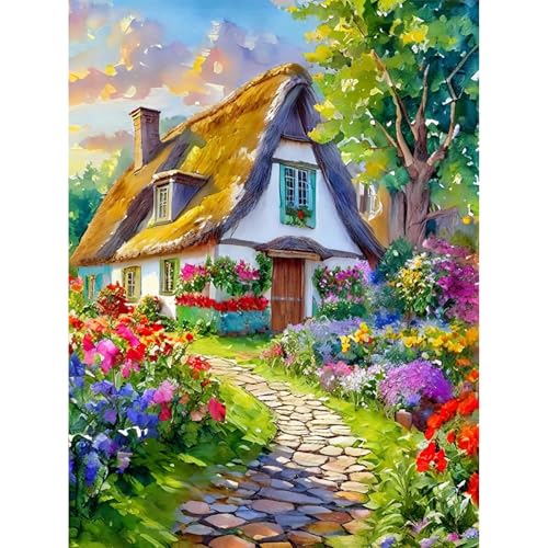 Viart Malen nach Zahlen Landschaft-Malen nach Zahlen Erwachsene,Landschaft Paint by Numbers Adult für Home Wand Dekor 30x40cm von Viart