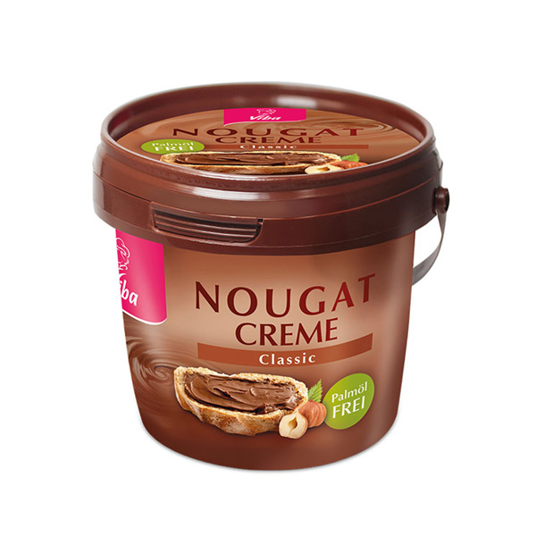 Viba Nougatcreme Classic Brotaufstrich, Palmölfrei, 375g von Viba