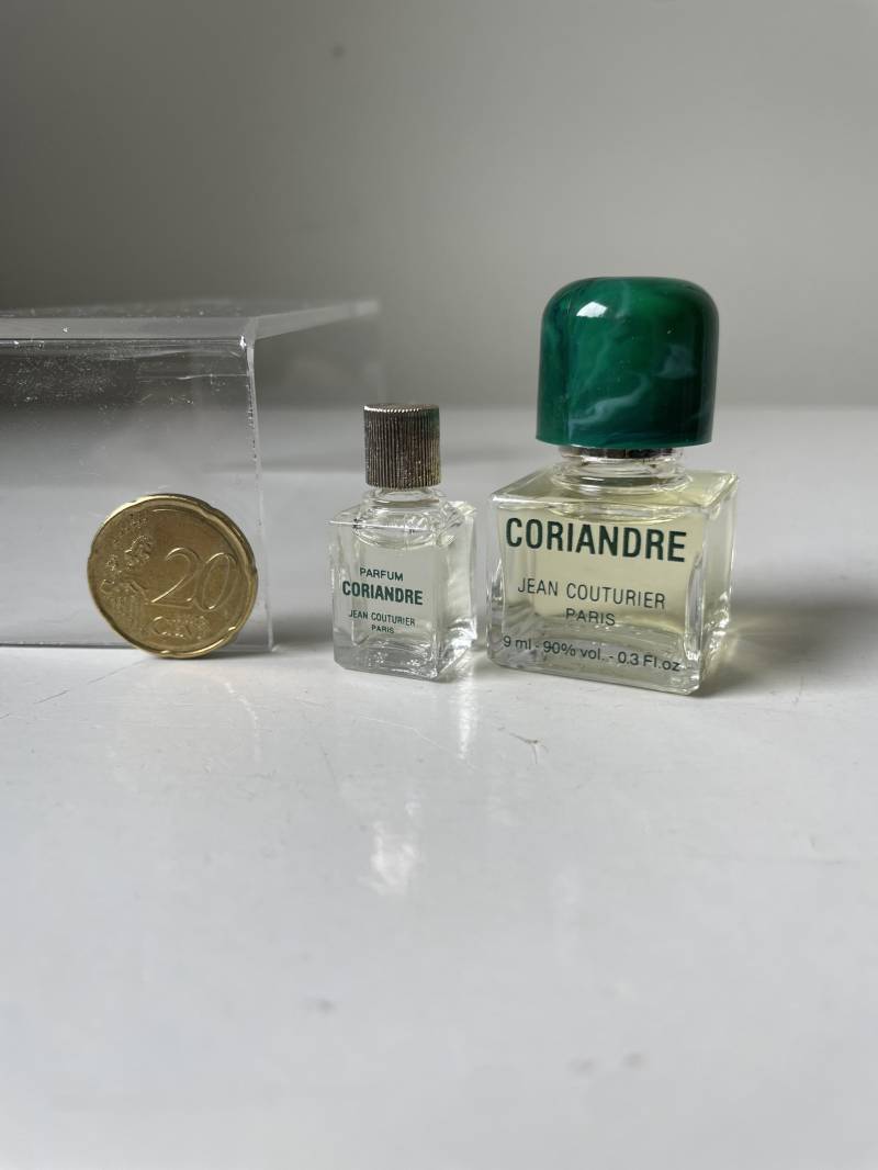 Coriandre Von Jean Couturier 1973 Vintage Miniatures Parfum & Eau De Toilette von VibaVintage