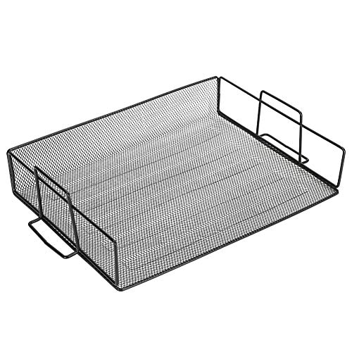 Vibrivio Dokumentenregal, mehrschichtig, Dokumentenablage, Netz-Briefablage, Schreibtisch-Aufbewahrungs-Organizer für Bürobedarf, stapelbares Design, horizontaler Aktenhalter von Vibrivio