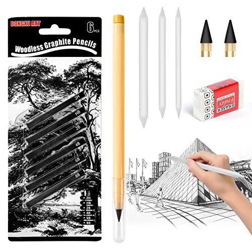 Vicloon Bleistift Set, 13 Stück Skizzen Set, Zeichenstifte, Papierwischer Bleistife, Graphitstifte für Kinder, Erwachsene, Künstler, Studenten, Anfänger von Vicloon