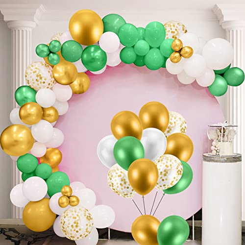 Vicloon Latex Ballons, 143 Stück Luftballon Girlande, Konfetti Ballons, mit 2 Rollen Bändern und 200 Luftballons Klebeband, Luftballons Set für Hochzeit Geburtstag Dusche Babyparty Party Dekoration von Vicloon