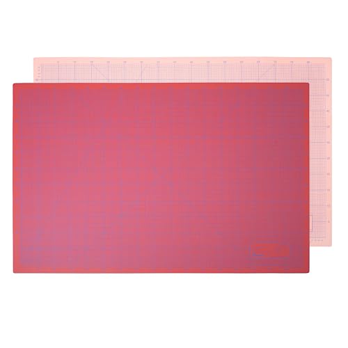 Victor Schneidematte Rot Orange 45x60cm 3-lagig Schneidematte A2 selbstheilend - Bastelunterlage - Schneideunterlage - Schnittmatte - Schreibtischunterlage - Unterlage Schreibtisch Nähen von VictoR