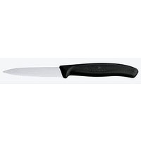 VICTORINOX Gemüsemesser Swiss Classic silber, schwarz glänzend, Klinge: 8,0 cm von Victorinox