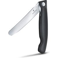 VICTORINOX Gemüsemesser Swiss Classic silber, schwarz glatt, Klinge: 11,0 cm von Victorinox