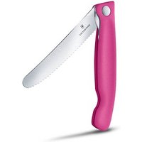 VICTORINOX Gemüsemesser Swiss Classic silber, pink glatt, Klinge: 11,0 cm von Victorinox