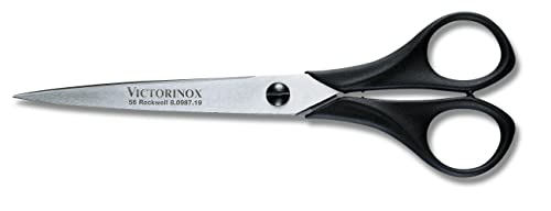 Victorinox Profi Haushalts- und Bastelschere, Extra Scharfe Klinge, 19 cm, Robuster Kunststoffgriff, Rostfreier Stahl, schwarz von Victorinox