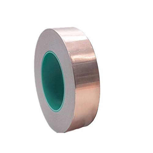 Vientiane 25m Abschirmband Kupferfolie,Selbstklebend Klebeband Kupferband Copper Foil Tape für Anti-Wurm Schutz der Elektronik und des Gartens (15mm) (15MM*25M) von Vientiane