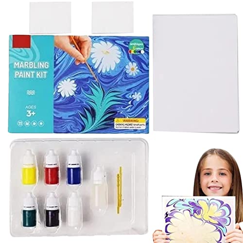 Vigcebit -Marmorierungsfarbe-Kunst-Kit,Malen auf Wasser Kits für Kinder - Beste Malgeschenkideen für Kinderaktivitäten Ag 6 7 8 9 10 Jahre alt von Vigcebit