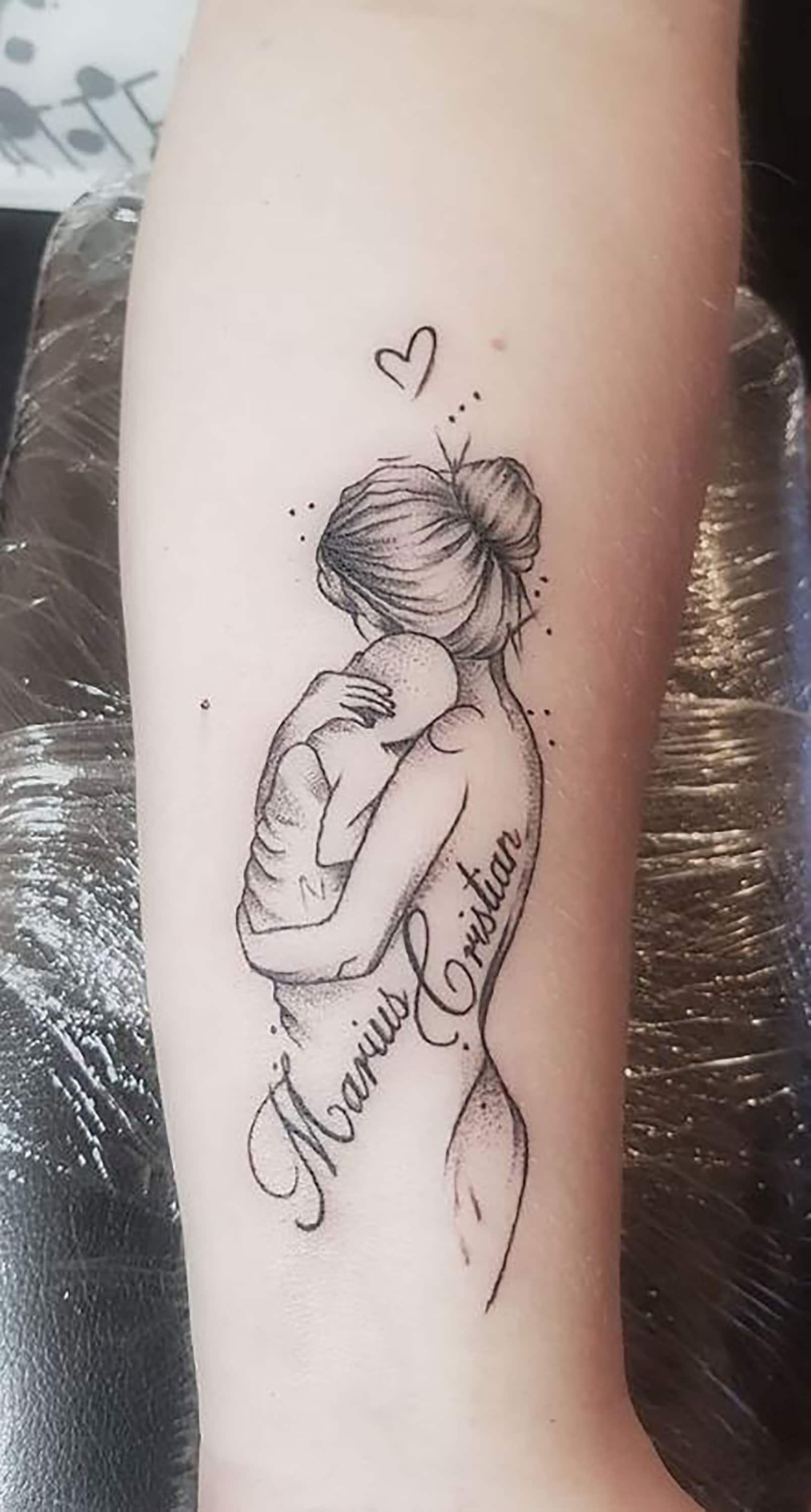 Mama Temporäres Tattoo, Mutter Aufkleber, Abziehbild, Geschenk Für Mama, Symbol Tochter Tattoo von ViktorNCrafts