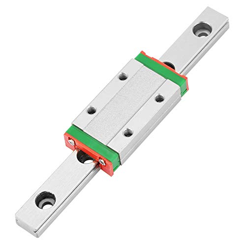 Linearschienenführung, 1Stk 100mm MGN9H CNC Miniatur Linearführung Führungsschiene 9mm Breite + Gleitblöcke von Vikye