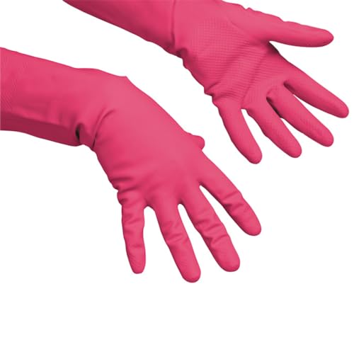 Haushaltshandschuhe Vileda Der Feine - Sensitive S rot Latex-Arbeitshandschuhe ideal zum spülen von Vileda