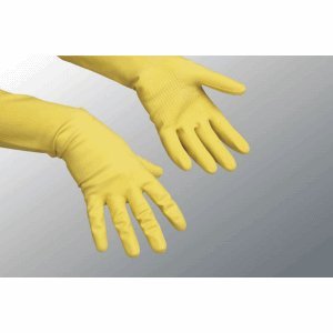 vileda Handschuhe Safegrip 101195 101357, 7 S gelb Naturlatex von Vileda