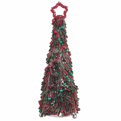 Dekorativer Weihnachtsbaum mit Glasperlen, Höhe 35 cm, Xmas von Villa d'Este Home Tivoli