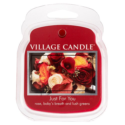 Village Candle Duftwachs-Just for You 62g, Wachs, Rot, 8.6x7.3x2.7 cm von Village Candle