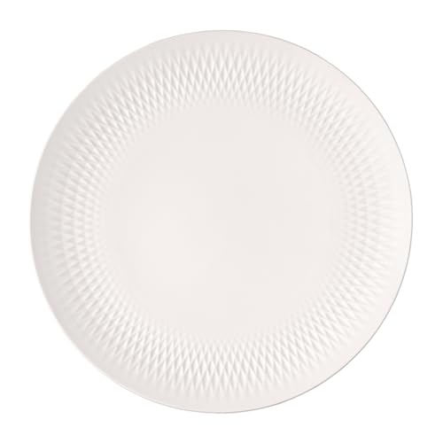 Villeroy und Boch - Manufacture Collier Blanc Centerpiece, Tischschmuck für die festlich geschmückte Tafel, Premium Porzellan, Handwäsche, weiß von Villeroy & Boch