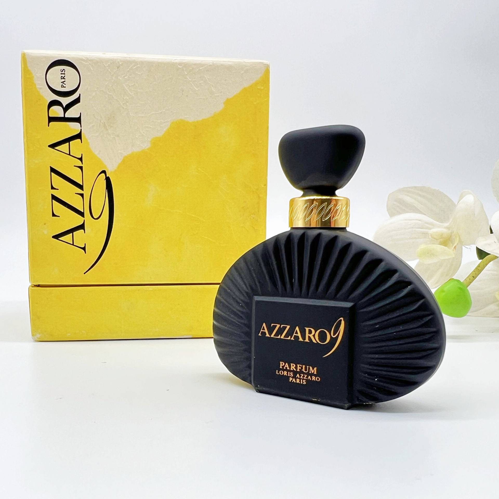 Vintage Azzaro 9 Loris | 1984 Parfum 12 Ml/0, 4 Fl.oz Versiegeltes Reines Parfüm Für Frauen, Schwarze Flasche von VintageItalienstyle