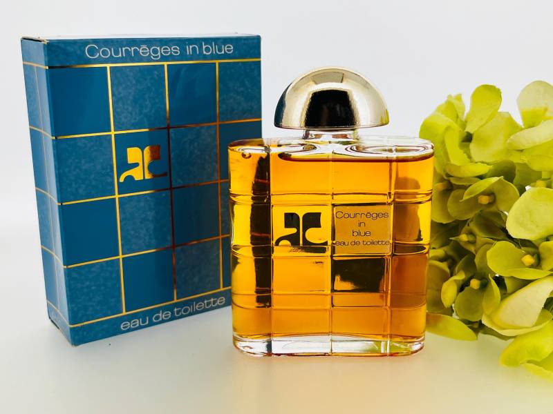 Vintage Courrèges in Blau, 1983 Eau De Toilette 50 Ml von VintagePerfumeShop