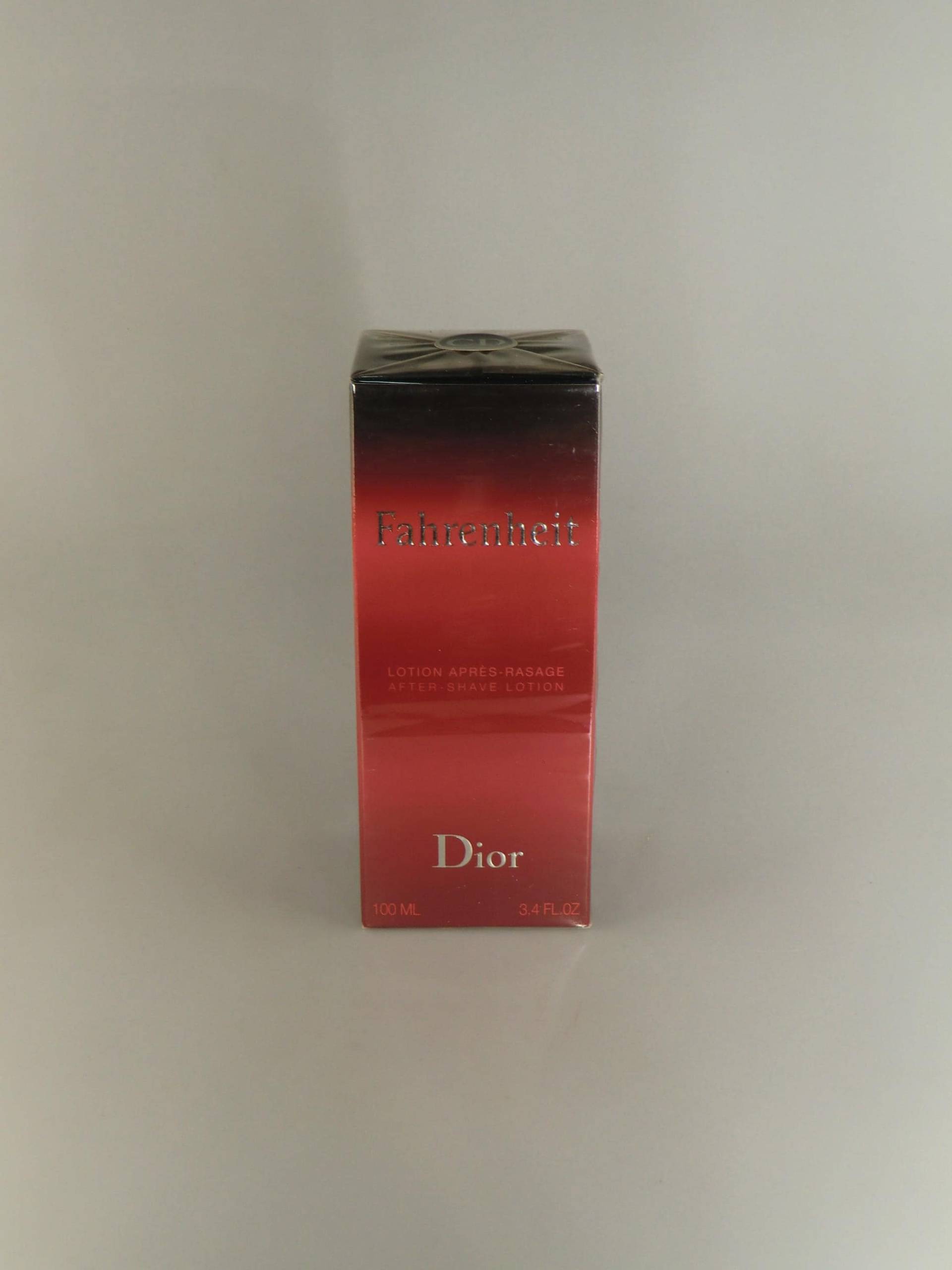 Alte Verpackung Dior Fahrenheit After Shave Lotion 100 Ml. /100Ml von VintageRetroEu