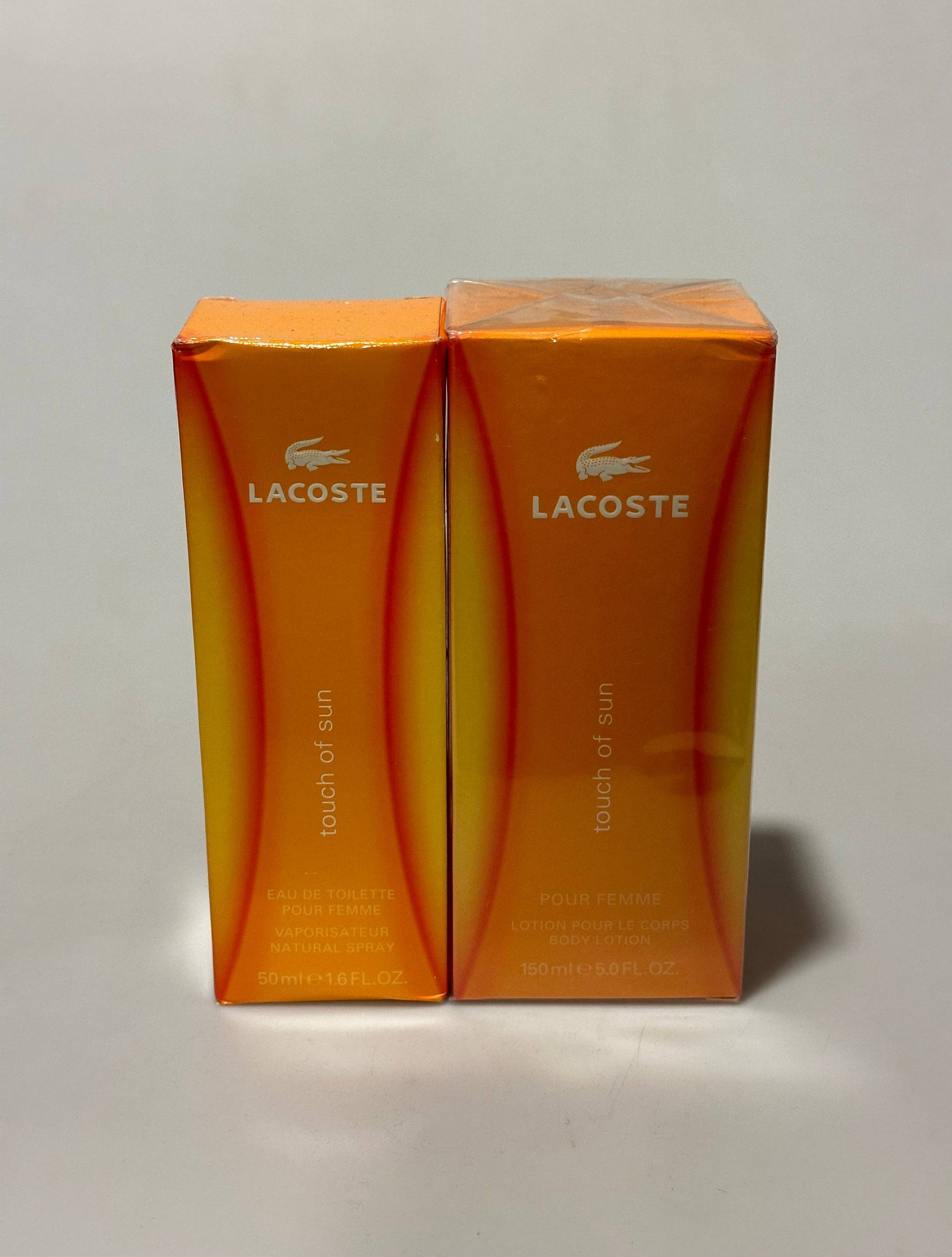 Lacoste Touch Of Sun Eau De Toilette Für Frauen 1, 6 Fl. Unze. /50Ml + Gratis Geschenk Body Lotion 5.0 Fl.oz./150Ml von VintageRetroEu