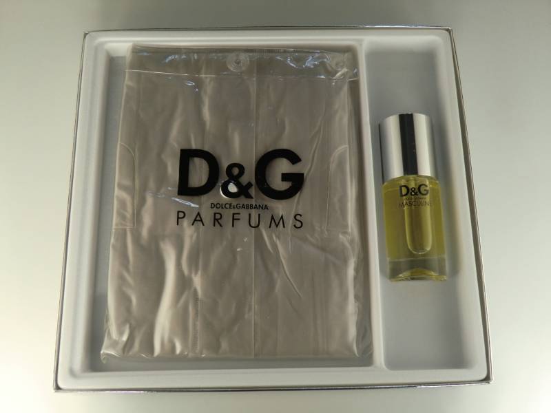 Original Dolce & Gabbana Dg Masculine Geschenkset Eau De Toilette 1.7 Fl.oz. /50Ml+Regenjacke Top Selten von VintageRetroEu