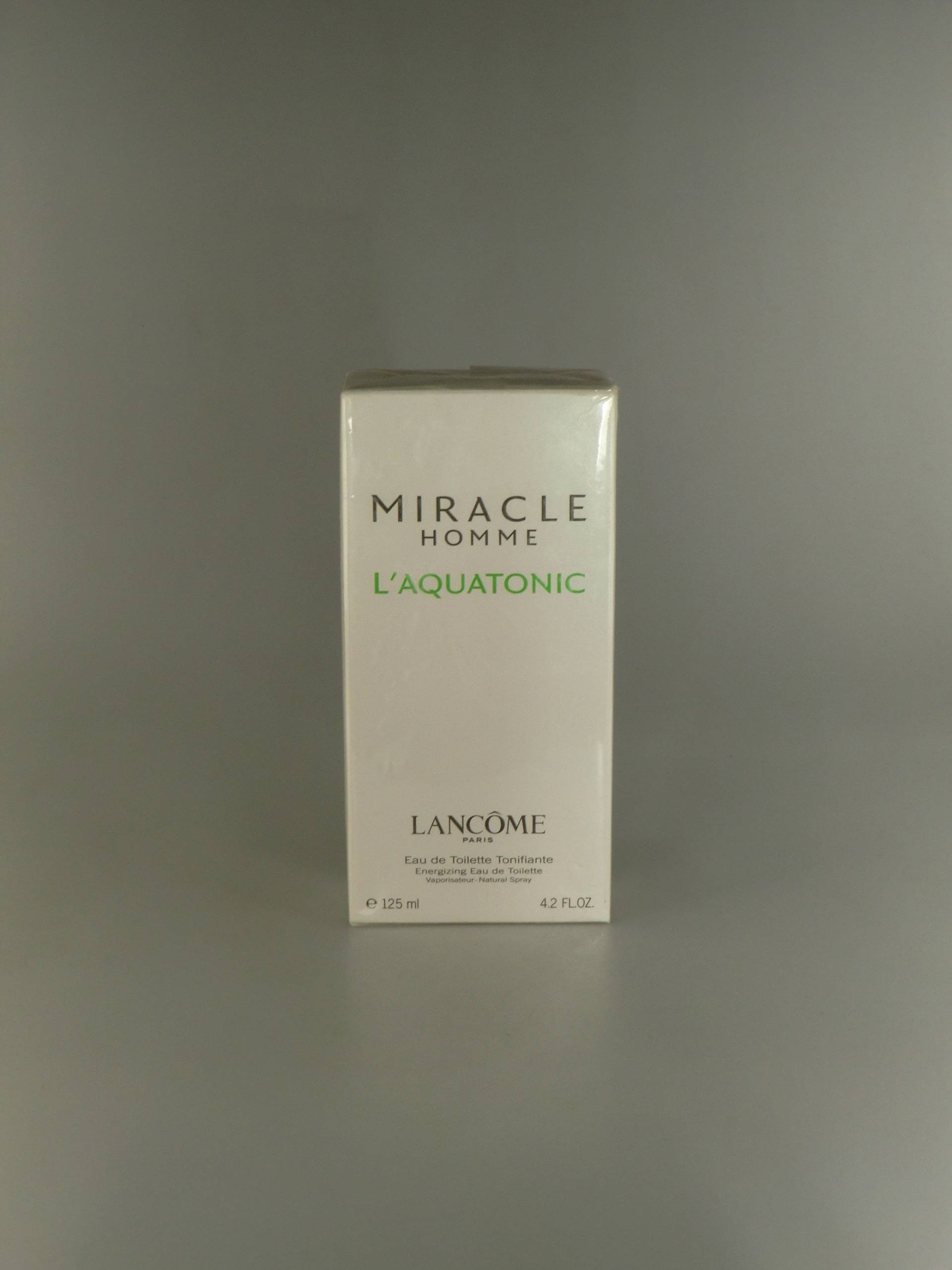 Original Rare Lancome Miracle Homme L Aquatonic Energising Eau De Toilette 110 Fl.oz. /125Ml von VintageRetroEu