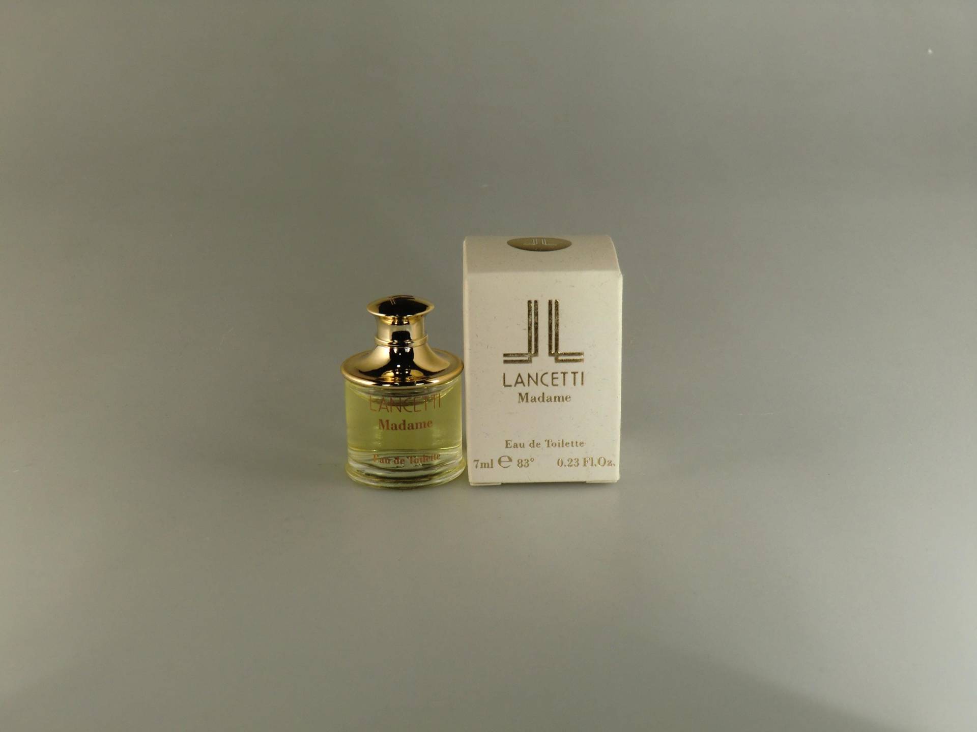 Original Vintage Lancetti Madame Eau De Toilette Splash 7 Ml Miniatur von VintageRetroEu