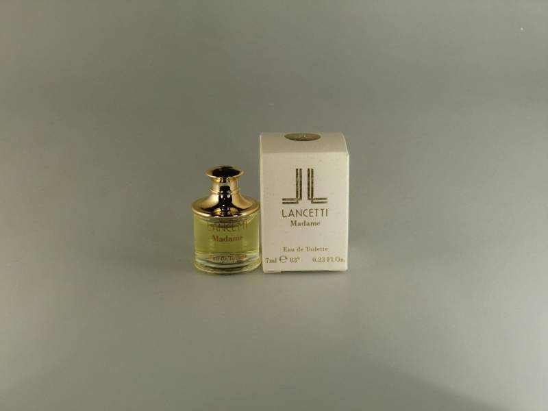 Original Vintage Lancetti Madame Eau De Toilette Splash 7 Ml Miniatur von VintageRetroEu