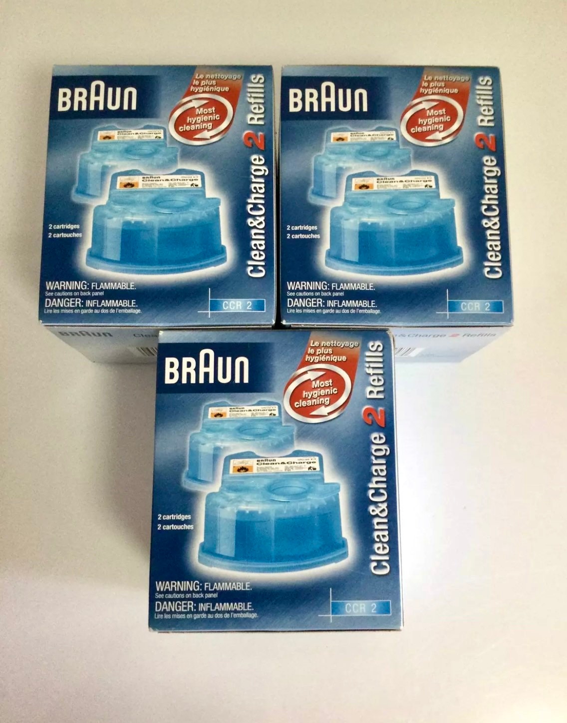 Braun Clean & Charge 3Er Packung Rasierer Nachfüllkartuschen | Ccr-2 Neu Mit Werksversiegelung von VintageShopByTova