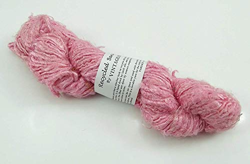 100g / 1 Strang Recycled Banane Seide Garn Handgesponnene Weiche Garne - Baby Pink von Vintageandyou