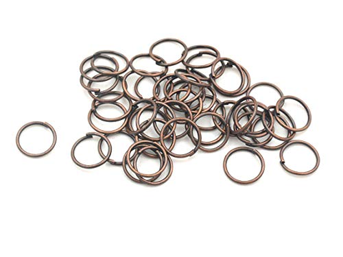 Vintageparts Biegeringe in antik kupferfarben 8 mm 100 Stück DIY Schmuck von Vintageparts FACHHANDEL FÜR SCHMUCKZUBEHÖR