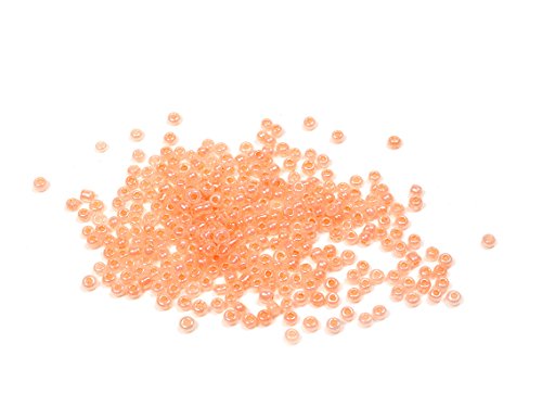 500 Rocailles Perlen in lachs, 2 mm 500 Rocailles Perlen in lachs, 2 mm von Vintageparts FACHHANDEL FÜR SCHMUCKZUBEHÖR
