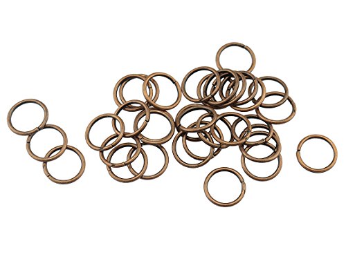 Vintageparts Biegeringe in antik kupferfarben 10mm 50 Stück, DIY-Schmuck von Vintageparts FACHHANDEL FÜR SCHMUCKZUBEHÖR