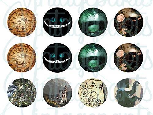 Vintageparts Motivbogen Fantasy für runde 25mm Cabochons von Vintageparts FACHHANDEL FÜR SCHMUCKZUBEHÖR