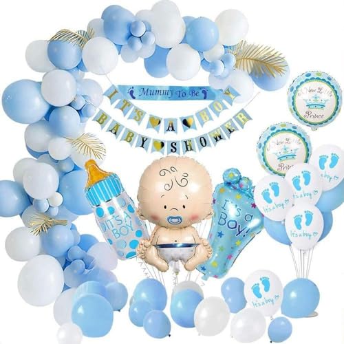 Party Dekoration Ballon, Blaue Dekoration Junge Ballon, It's a Boy Banner, Party Ballon, Ballon Baby für Jungen Dekoration wiederverwendbar von Viojrlly