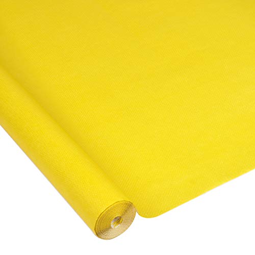 Viphome Tischdecke gauftex 118 x 1500 cm, gelb, 118 x 1500 von Viphome