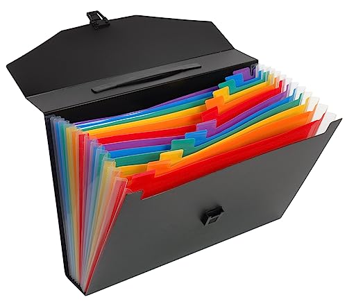 VIQUEL Ordner Ordnungsmappe, PP, 12-fach, A4, 12 Fächer, RAINBOW CLASS von Viquel