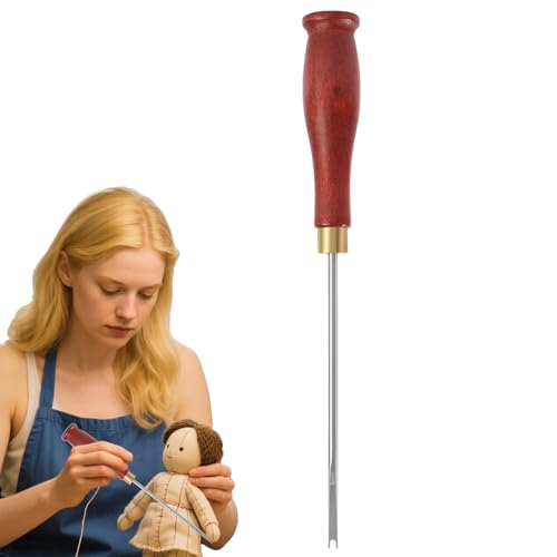 Puppenfüllwerkzeuge - Plush -Crafting -Nadel, Polsterinsertion Awl | Handpacker -Werkzeug, Schlagpacker -Stange, Textilfüllerstange Für Spielzeugkissen Quilts Polster Wattierungsinsertion Leder Arbeit Puppenfüllwerkzeuge - Plush -Crafting -Nadel, Polsterinsertion Awl | Handpacker -Werkzeug, Schlagpacker -Stange, Textilfüllerstange Für Spielzeugkissen Quilts Polster Wattierungsinsertion Leder Arbeit von Vitsrisea