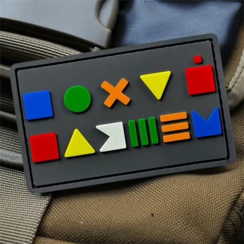 3D PVC Klett Patches Lustige Farbige Formen Patch Klettbänder Tactical Moral Aufnäher Für Taktische Kleidung Rucksack Baseballkappe Uniform von Viusneun