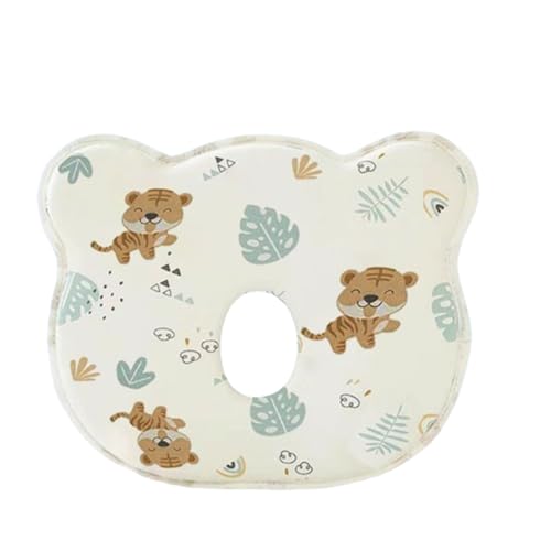 Viusneun Babykopfkissen，Babykissen，Baby KissenBabykissen，Neugeborene Memory Foam Reisekissen Wiege，Gegen Kopfverformung 0-12 Monate Neugeborenes Memory Schaumstoff Reisekissen (Tiger) von Viusneun