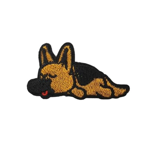 Cartoon Hund Bügelflicken Kinder, Niedlicher Shiba Inu Corgi Schäferhund Patches zum Aufbügeln, Bügelbilder für Hut, Jeans, Jacken Rucksäcke, DIY-Zubehör (4) von Viusneun