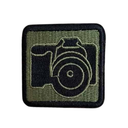 Fotografie Klett Patches Lustig SLR Kamera Patch Klett Tactical Moral Stickerei Aufnäher Applikationen für DIY Kleidung, Rucksäcke, Jacken, Jeans von Viusneun