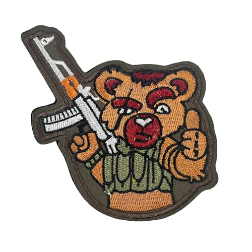 Klett Patch Süßer Gepard Patch Klett Tier Taktische Moral Aufnäher Applikation für Rucksäcke Militär Patches Aufkleber Abzeichen Klettbänder von Viusneun