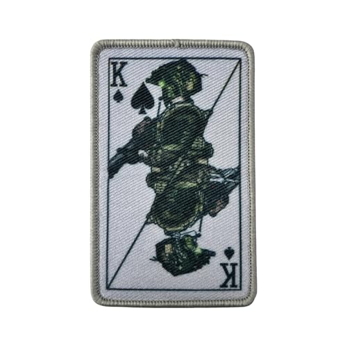 Klett Patch lustig Karte Schädel MilitäR Patches Klett Moral Tactical Aufnäher Für Taktische Militär Kleidung Rucksack Baseballkappe Uniform Weste von Viusneun