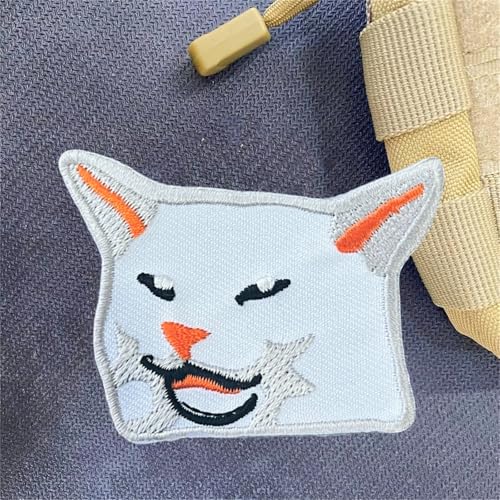 Klett Patches Lustig Katze Patch Klett MilitäR Taktische Moral Aufnäher Mit Klettverschluss FüR Jungen, MäDchen, Jacken, Jeans, RucksäCke von Viusneun