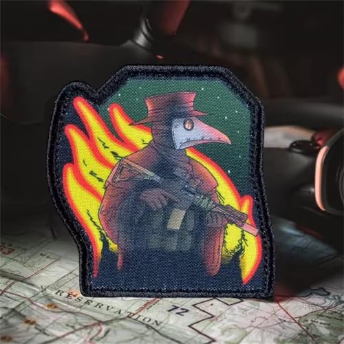 Klett Patches Vogel Soldat Aufnäher Militär Patches Drucken Taktische Moral Abzeichen Patches Für DIY Taktische Kleidung Rucksack Baseballkappe Uniform von Viusneun